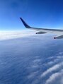 ネイルサロン ラグーン(Lagoon) 飛行機、空港、空の旅が大好きです。上空からの景色は格別。