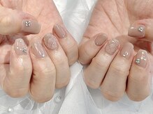 ヒールネイル(heal nail)/greige×キルティング×stone～