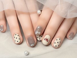 冬のドットネイル♪