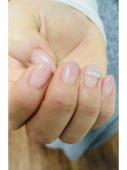 グラデーション+1本アート