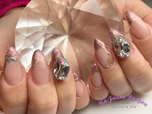 アン ジョーヌドラゴ/【自爪ネイル】キラキラフレンチ