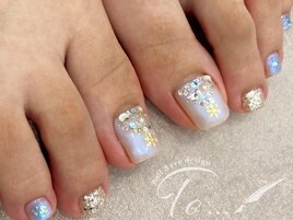 フットもクリスマスデザインに♪