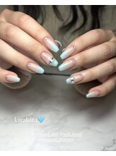 モナールアンド(MONNAL&)/ブルーグラデーションネイル
