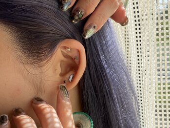 ネイル×耳つぼジュエリー