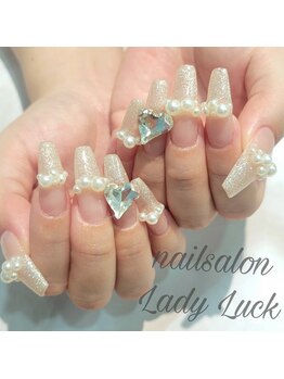 レディラック バイ キャンアイドレッシー(Lady Luck by Can I Dressy)/長さだし×華やかパールデザイン