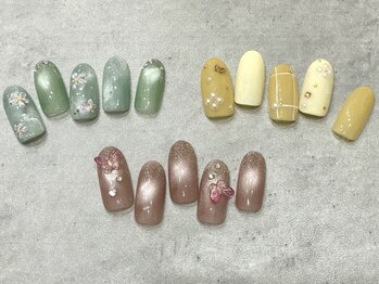 エーアンドエー 蕨店(A&A)の写真/コ-ス選べて自由度UP【トレンドコースor持ち込み90分6930円】自爪に優しいフィルイン無料/パラジェル+550円