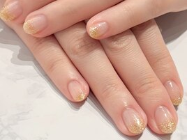 ラメグラデーションネイル