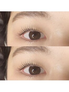 フレイムス アイラッシュ アンド ネイル(FRAMES)/上下ラッシュリフトでぱっちり!