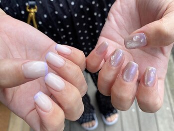 ネイルアルケー(Nail ARCHE)/アシメパープルネイル