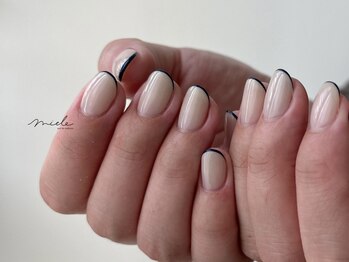 ミエレ(miele)/ナチュラル黒スキニーフレンチ