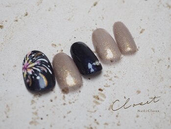ネイルクローゼット(Nail Closet)/8月 Monthly Design