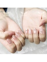 ヘブン ネイル 鶯谷(HEAVEN Nail)/Pink Cat Eyes Nails