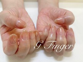 ベージュのシンプルグラデ