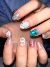 クムネイル(Qmu nail)/さくらんぼネイル♪