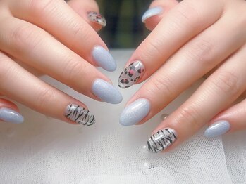 ジョアネイル(JOA Nail)/アニマル柄/アート/シルバー