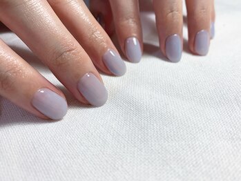 ユージューネイルルーム(UJU nail room)/ブルーワンカラーネイル