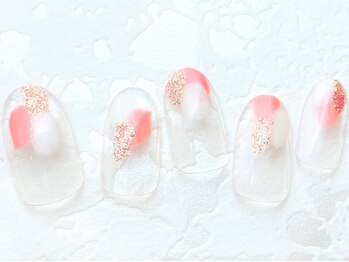 レアレアネイル(Lealeanail)/【パラジェル】塗りかけネイル