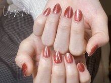 ウサギネイル 新大久保店(usagi nail)/マグネットフレンチ秋可愛い