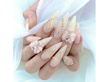 ティーアンドビー ネイルスタジオ(T&B NAIL STUDIO)/トレンドワンホンちゅるんネイル