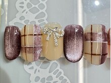 アリイネイルズ(ALII Nails)/マグネットチェックりぼん