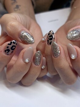 ブルーデイジー 栄本店(Blue daisy)/leopard nail