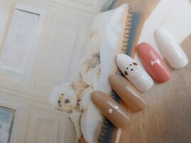 わんちゃん韓国ネイル