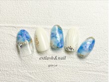 エストラッシュアンドネイル 銀座店(est lash&nail)/マーブルマーメイドネイル