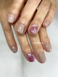 大人フラワーネイル