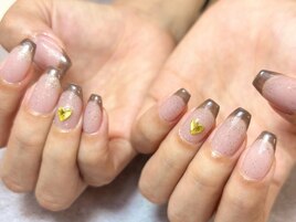 フレンチネイル/ハートパーツ