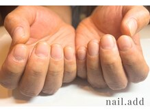 ネイルアド(nail.add)/メンズジェルネイル自爪風マット
