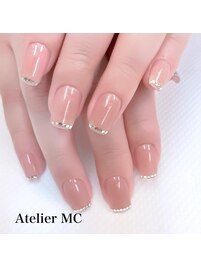 指先キラキラ　ワンカラー