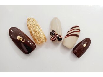 ビーケア 自由が丘店(B.care)/チョコレートネイル￥6480