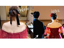 サロンハナ(Salon HANA)の雰囲気（結婚式のドレス姿のお背中もこんなにスッキリ！）