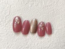 ネイルサロン フローリア(nail salon Florir)/ピンク×グリッターネイル