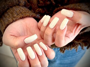 ヌル ネイル 堀江(NURU NAIL HORIE)/砂ジェル個性派ワンカラー☆