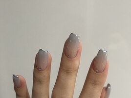 アイスグレーグラデnail