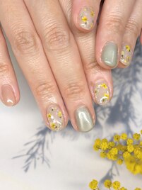 【ネイル】押し花ネイル