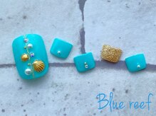 ネイルアンドまつげエクステ ブルーリーフ 四谷三丁目店(Blue Reef)/フット☆サマーネイル