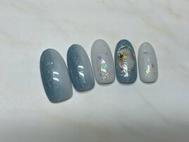 雪の結晶ネイル