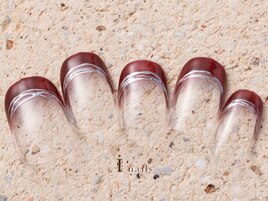 フレンチメタリックネイル7980円