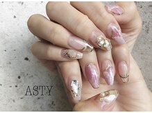 アスティ 西宮店(ASTY)/ピンクニュアンスアート