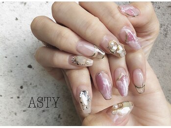 アスティ 西宮店(ASTY)/ピンクニュアンスアート