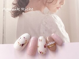 【押し花ネイル】