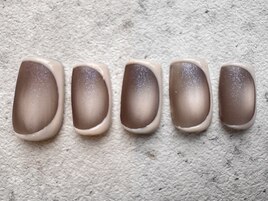 シンプルマットマグネットネイル