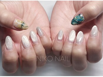 ニコネイル(NIKO NAIL)/油絵ネイル