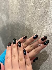 モチーフネイル×ジェル