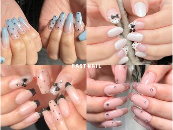 ファストネイル なんばウォーク店(FAST NAIL)の写真/【オフ込3000円台～】人気のマグネットや話題のパーツなど続々入荷中★ワンカラーにポイントパーツも♪