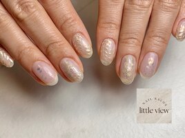 ・手描きリーフ