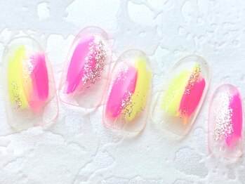 レアレアネイル(Lealeanail)/【パラジェル】塗りかけネイル