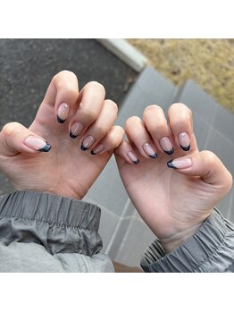 グランビューティー 静岡インター通り店(gran beauty)/ネイビー×フレンチ